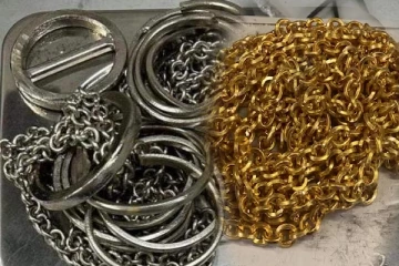 வெள்ளி முலாம் பூசி நான்கு கிலோ தங்கம் கடத்தல்!