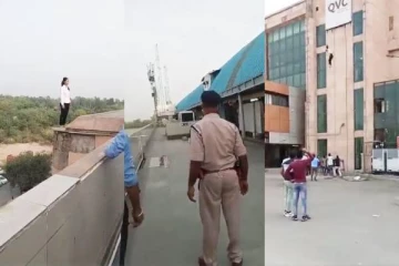 மெட்ரோ ரயில் நிலைய மாடியில் இருந்து குதித்த இளம் பெண் - பதைபதைக்கும் வீடியோ காட்சி..!