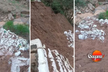 ඇඳ හැලුණු මහ වැස්සෙන් මාර්ගයක් ගිලා බහී - පාසල් දරුවන් ඇතුළු ගමක්ම ලොකු ප්‍රශ්නෙක