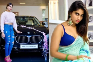 புதிய சொகுசு காரில் நடிகை ஷிவானி எந்த மாறி உடையில் போஸ் கொடுத்துள்ளார் பாருங்க !