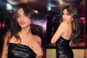 கருப்பு உடையில் செம ஹாட் போஸ் கொடுத்த ஸ்ரீலீலா