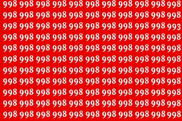 6 வினாடிகளில் "993" ஐக் கண்டுபிடிக்க முடியுமா? | Optical Illusion Only Eagle Eyes Can Find 993 6 வினாடிகளில் "993" ஐக் கண்டுபிடிக்க முடியுமா? | Optical Illusion Only Eagle Eyes Can Find 993