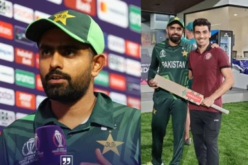 உலகக்கோப்பையில் ஆப்கானிடம் அதிர்ச்சி தோல்வி..ஆனாலும் எதிரணி வீரருக்கு பேட் பரிசளித்த பாபர் அசாம்