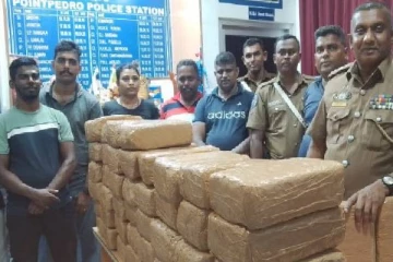 யாழில் மூன்று கோடிக்கு மேற்பட்ட கஞ்சாவுடன் சந்தேகநபர்கள் கைது