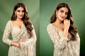 ட்ரான்ஸ்பரென்ட் சேலையில் கலக்கும் சிம்பு பட நடிகை நிதி அகர்வால்.. லேட்டஸ்ட் ஸ்டில்ஸ்