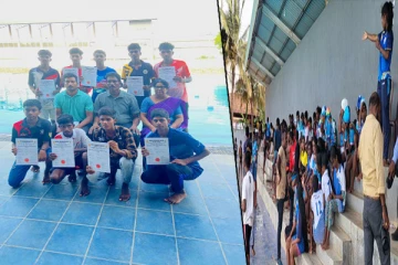 நீச்சல் போட்டியில் சாதனைப்படைத்த ஊர்காவற்றுறை நம்பாட்டி பாடசாலை