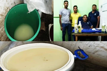 யாழ் . காங்கேசன்துறையில் கசிப்பு உற்பத்தி நிலையம் முற்றுகை(Photos)