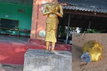 யாழில் பழமையான திருநாவுக்கரசரின் சிலைக்கு சமூக விரோதிகளால் நேர்ந்த நிலை!