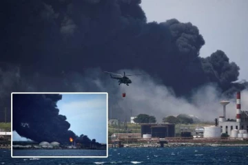 கியூபா எரிபொருள் கிடங்கில் பயங்கர தீ விபத்து: பரபரப்பு வீடியோ காட்சிகள்!