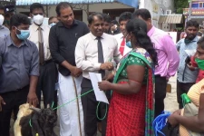 மட்டக்களப்பில் சுயதொழில் முயற்சியில் ஈடுபடும் பயனாளிகளுக்கு ஆடுகள் வழங்கி வைப்பு