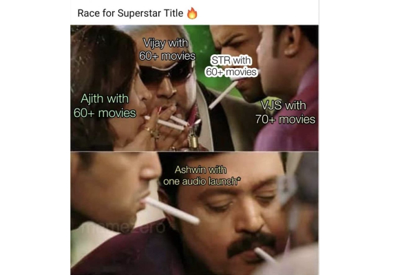 என்னடே எதும் கதை வச்சிருக்கியா! சூப்பர் ஸ்டார் ரேஷில் இணைந்த அஸ்வினே! | Aswin Super Star Memes Viral