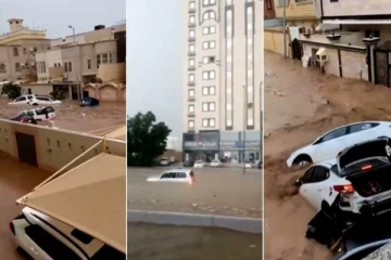 සවුදිය ජලයෙන් යට වෙයි - සමාජ මාධ්‍ය කලඹන වීඩියෝ සහිතයි..(VIDEO)