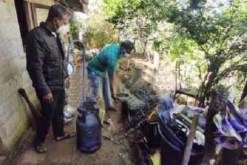 ஹட்டனிலும்  வெடித்த சமையல் எரிவாயு அடுப்பு!