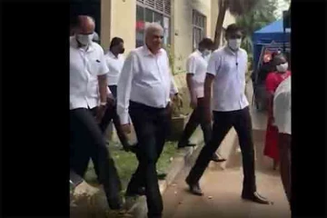 ஜனாதிபதி ரணில் வருகைக்கு எதிராக சத்தம் எழுப்பிய மாணவர்கள்