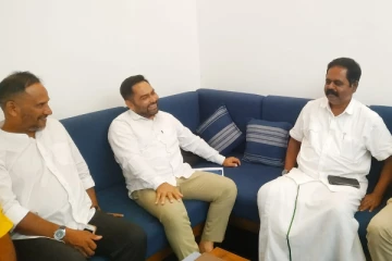 இம்ரான் மஹ்ரூப்பை சந்தித்து கலந்துரையாடிய சிறீதரன்