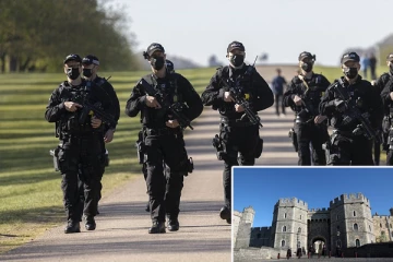 இளவரசர் பிலிப் இறுதிச்சடங்கு: அரண்மனைகளை சுற்றி ஆயுதம் தாங்கிய பொலிசார் குவிப்பு