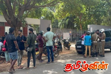 புதுக்குடியிருப்பு ஆடைத்தொழிற்சாலை முன்பாக பதற்றம்! பொலிஸார் பாதுகாப்பு கடமையில்