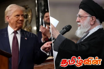 பதுங்கு குழிக்குள் கமேனி - குறிபார்த்துக் காத்திருக்கும் டொனால்ட் ட்ரம்ப்