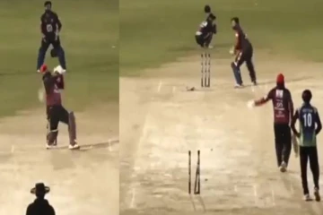 கடைசி பந்தில் 5 ரன் தேவை - ஃபீல்டர் செய்த சம்பவத்தால் நிகழ்ந்த காமெடி சம்பவம்