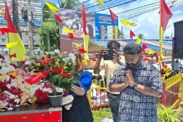 யாழில் திலீபனின் நினைவிடத்தில் தென்னிந்திய பிரபல இசையமைப்பாளர் அஞ்சலி(Video)