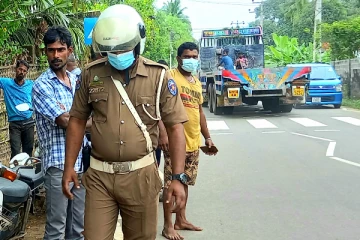 வட்டுக்கோட்டை பகுதியில் விபத்து : இருவர் காயம்