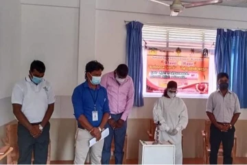 கிளிநொச்சியில் இரத்த  தட்டுப்பாட்டை நிவர்த்தி செய்ய குருதி கொடை நிகழ்வு