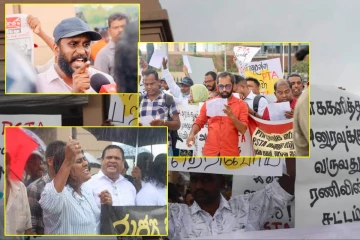 கொட்டும் மழையிலும் கொழும்பில் போராட்டம்! PTA சட்டத்தை இரத்துச் செய்யக் கோரிக்கை