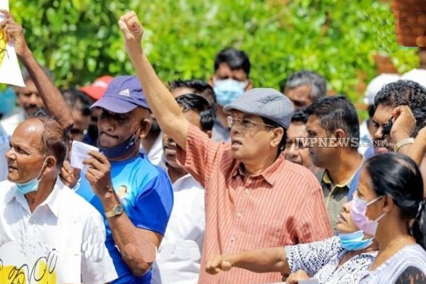 திடீரென போராட்டத்தில் இறங்கிய முன்னாள் ஜனாதிபதி! | Polonnaruwa Maithripala Protest Support Farmers