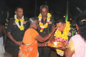 முல்லைத்தீவு காட்டு பிள்ளையார் ஆலய கும்பாபிஷேகத்தில் இராணுவத்தினருக்கு வரவேற்பு (Photos)