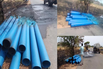 அக்கரைப்பற்றில் குடிநீர் குழாய்கள் தீயில் கருகி நாசம் (photos)