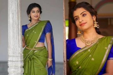 சூப்பர் சிங்கர் சிவாங்கியா இது!! சேலையில் எடுத்த க்யூட் ரீல்ஸ் வீடியோ..