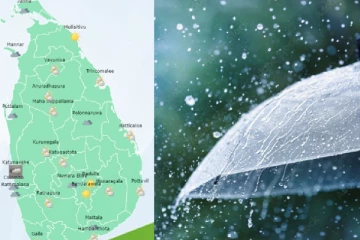 நாட்டின் பெரும்பாலான பகுதிகளில் மழையுடனான காலநிலை