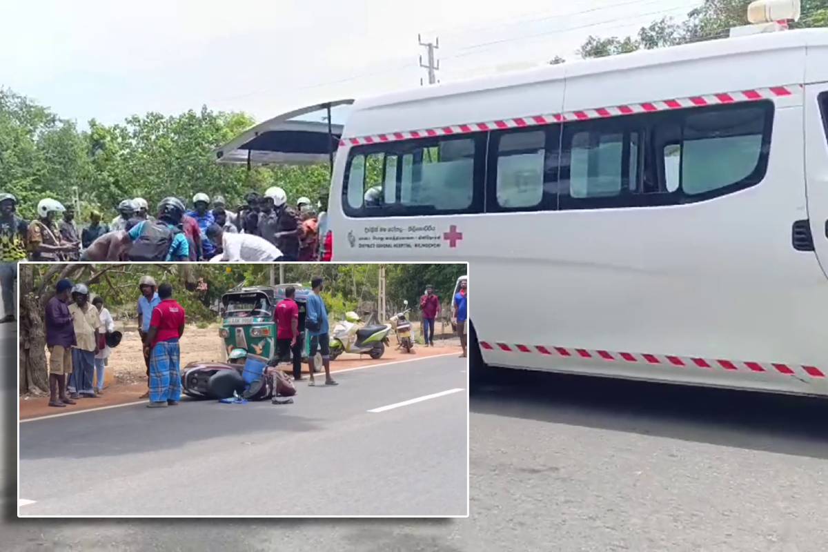 கிளிநொச்சியில் கோர விபத்து : ஸ்தலத்திலேயே பெண் உயிரிழப்பு! | Accident In Kilinochchi Woman Dies On The Spot கிளிநொச்சியில் கோர விபத்து : ஸ்தலத்திலேயே பெண் உயிரிழப்பு! | Accident In Kilinochchi Woman Dies On The Spot