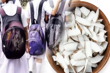 வறுமையில் வாடும் மக்கள்;மதிய உணவுக்கு தேங்காய் துண்டுகள் கொண்டுசென்ற மாணவி