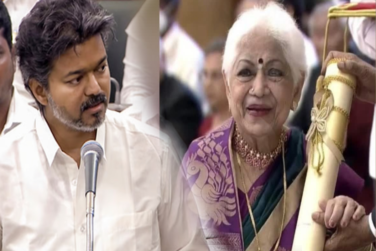 பழம்பெரும் நடிகை சௌகார் ஜானகி மறைவு; முதலமைச்சர் விஜய் இரங்கல் | S Sowcar Janaki Passes Away Cm Vijay Condolences