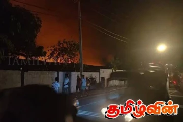 கம்பளையில் குடை உற்பத்தித் தொழிற்சாலை தீயில் எரிந்து முற்றாக நாசம்