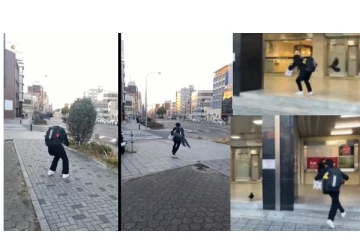 இளைஞரை சுற்றி சுற்றி பறந்து வந்து விளையாடிய காக்கா... - வைரலாகும் க்யூட் வீடியோ