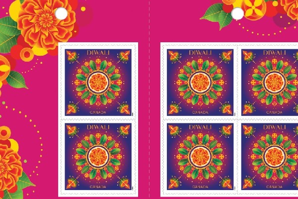 கனடாவில் தீபாவளியை முன்னிட்டு தபால் முத்திரை அறிமுகம் | Canada Post Issues New Stamp To Ring