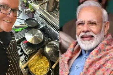 நட்புறவுக்காக கிச்சடி தயாரித்த    பிரதமர் ஸ்காட் மாரிசன்