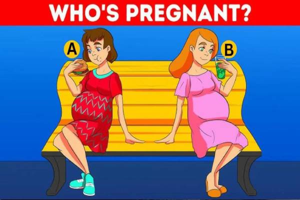 IQ Test: கர்ப்பிணி வேஷம் போட்டு கணவரை ஏமாற்றும் பெண்.. நிஜத்தில் தாயானவர் யார் தெரியுமா? | Brain Teaser Iq Test Spot Who Is Pregnant