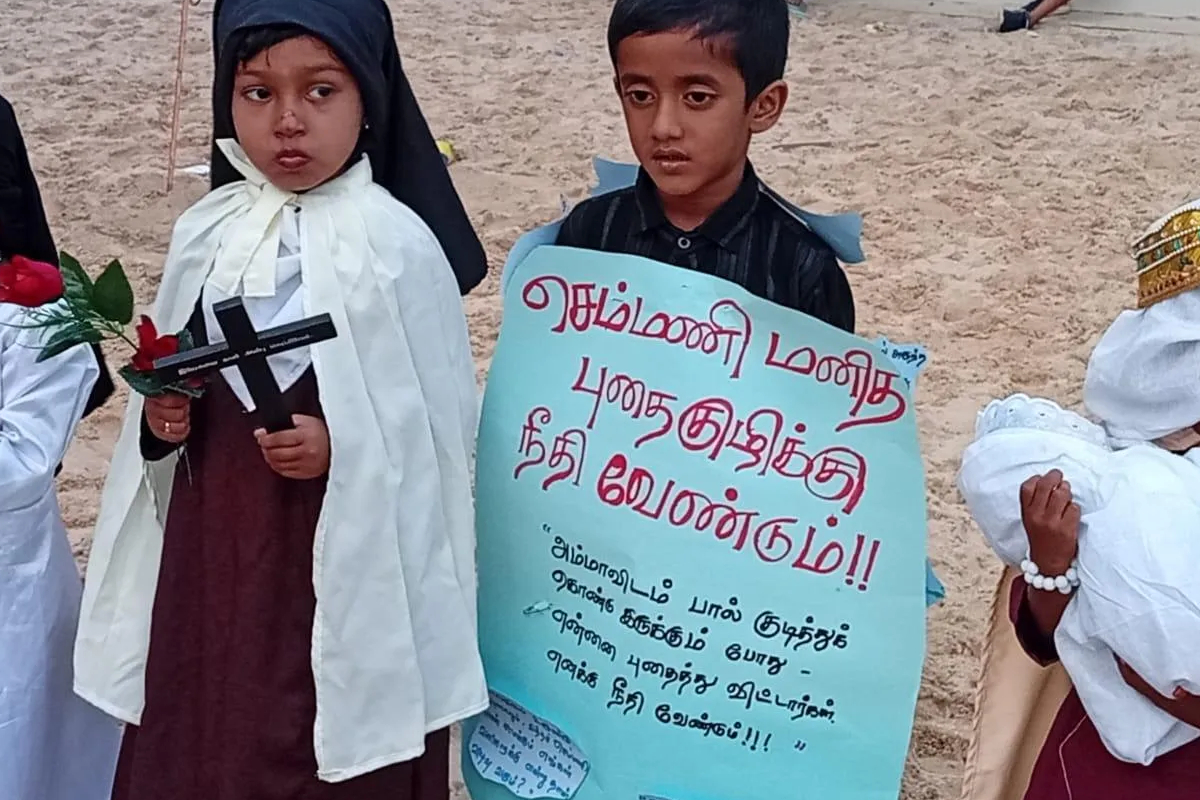 யாழ் செம்மணி புதைகுழிக்கு நீதி கோரும் சிறுவன்! | Boy Justice For The Jaffna Chemmani Mass Grave
