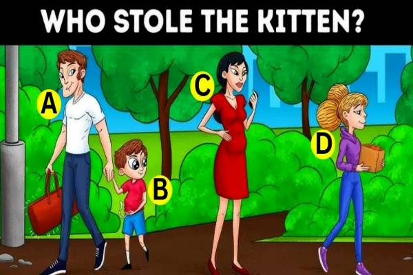 IQ Test: பூனைக்குட்டியை திருடியது யார்? 5 வினாடிகளில் தீர்க்க முயற்சி செய்ங்க | Brain Teaser Spot Who Stole The Kitten