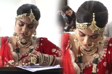 திருமண கோலத்தில் தாலி கட்டும் முன்பு மணப் பெண் செய்த தரமான சம்பவம்.... சூப்பர்! வைரல் வீடியோ