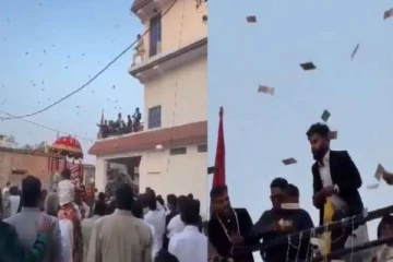 திருமண ஊர்வலம்.. ரூ.20 லட்சம் வரை பொழிந்த பண மழை - முண்டியடித்து அள்ளிய மக்கள்!