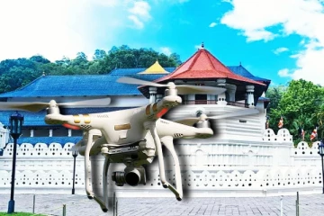 தலதா மாளிகைக்கு மேல் ஆளில்லா விமானத்தை அனுப்பிய வெளிநாட்டவர் கைது