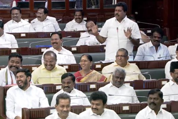 முதலமைச்சரை புகழ்ந்து பேசல..காரியம் நடக்கனும் - எம்.எல்.ஏ பேச்சால் சட்டப்பேரவையில் சிரிப்பலை..! - தமிழ்நாடு