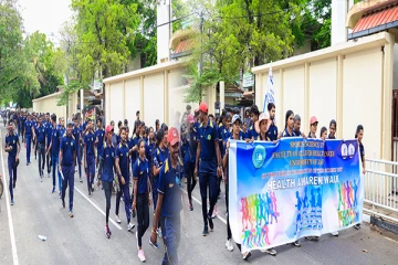 யாழ் பல்கலையில் சுகநல மேம்பாட்டு விழிப்புணர்வு நடைபவனி (Photos)