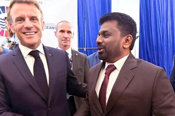 பிரான்ஸ் அதிபர் மற்றும் இலங்கை ஜனாதிபதி சந்திப்பு