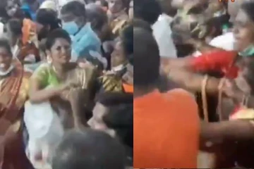 திருமணத்தில் யார் முதலில் தாலி கட்டுவது? கடுமையாக தாக்கி கொண்ட சம்பவம்... வெளியான அதிர்ச்சி வீடியோ