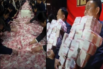 மேசையில் பணத்தை கொட்டி அள்ளிக்கொள்ள சொன்ன முதலாளி - இத்தனை கோடி போனஸா?